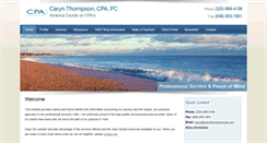 Desktop Screenshot of carynthompsoncpa.com